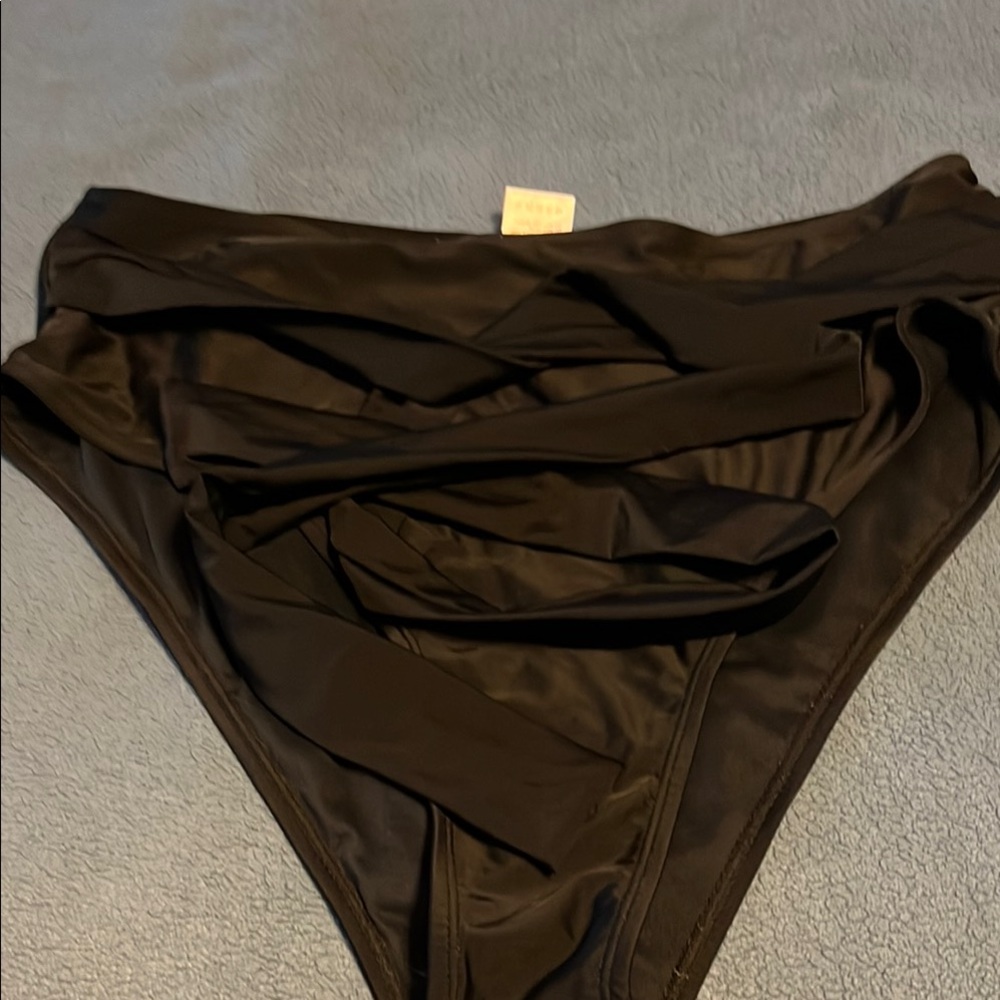 Black High-Waisted Bikini Bottom